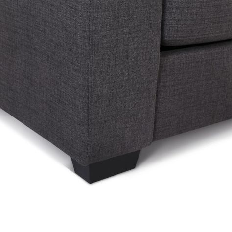 Sofá Cama Dream 3 Cuerpos Tela Charcoal-9
