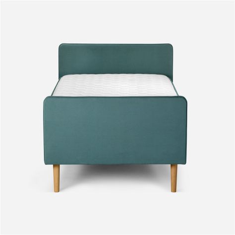 Cama Europea Play 1,5 Plazas 110 x 208 cm Agua Marino-3