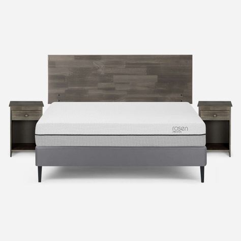Cama Pratta 2 Plazas Pata Acero BN + Muebles Tabor Grafito-0