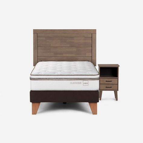 Cama Classique+ 1,5 Plazas 105 x 200 cm Con Muebles Sicilia-0