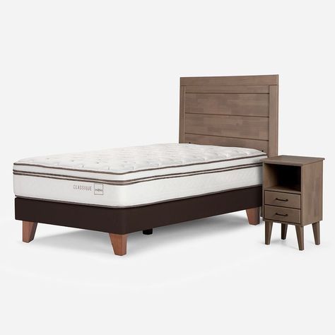 Cama Classique+ 1,5 Plazas 105 x 200 cm Con Muebles Sicilia-2
