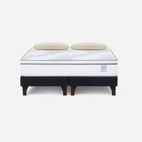 Cama Europea Neo Plus King 180x200 cm + Almohadas Esencial-0