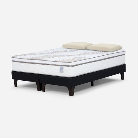 Cama Europea Neo Plus King 180x200 cm + Almohadas Esencial-1