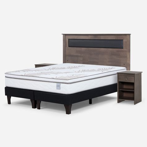 Cama Europea Neo Plus 2 Plazas + Muebles Ferrara-1