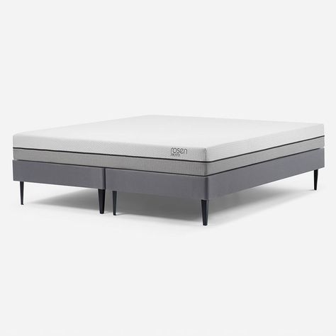 Cama Europea Pratta 2 Plazas Pata Acero Base D. 150 x 200 cm-0