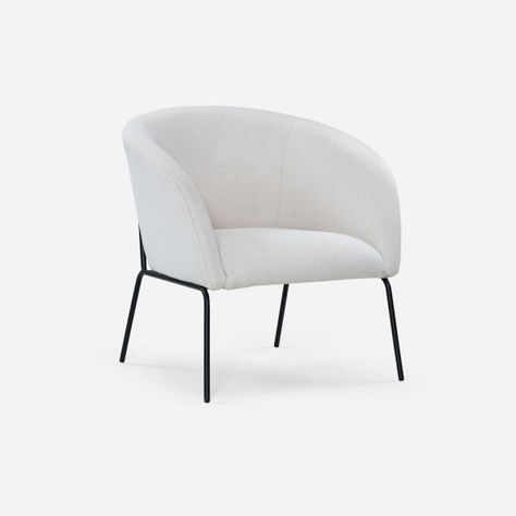 Poltrona Rosen Fulton Tela Blanco-0