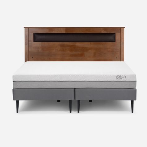 Cama Europea Pratta 2 Plazas Pata Acero + Respaldo Ferrara-0