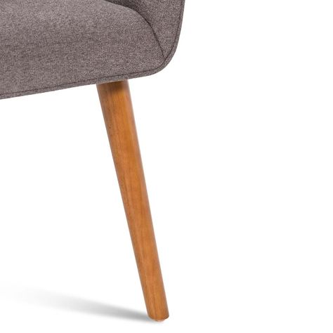 Set 2 Poltronas Rosen Matilda Tela Marron-7