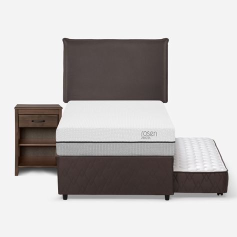 Diván Cama Pratta 1,5 Plazas + Muebles Maurice Chocolate-0
