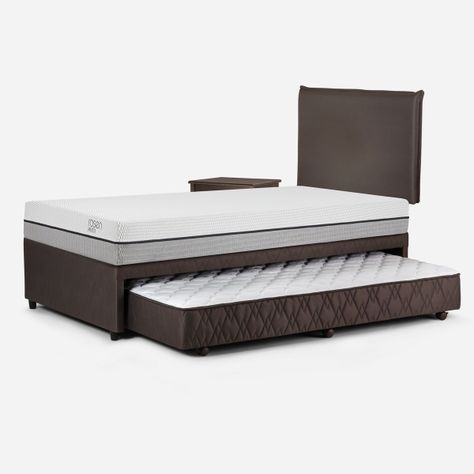 Diván Cama Pratta 1,5 Plazas + Muebles Maurice Chocolate-3