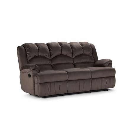 Sofá Reclinable Rosen Jarrie 3 Cuerpos Chex Manual Tela Gris-0
