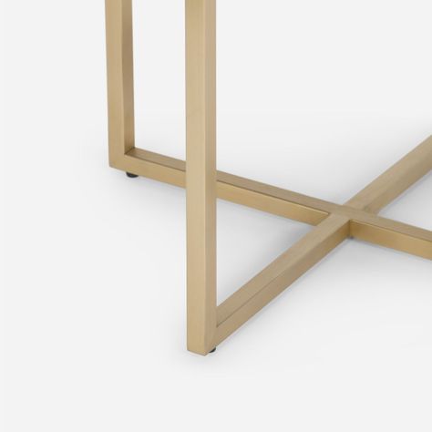 Mesa Lateral Rosen Borger 50 x 50 cm Metal Dorado-5