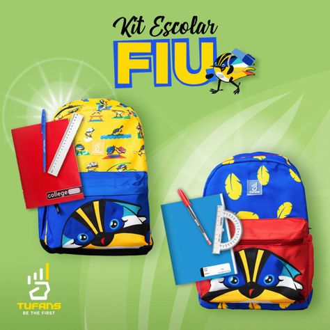 KIT ESCOLAR FIU MOCHILA AMARILLA 2024-1