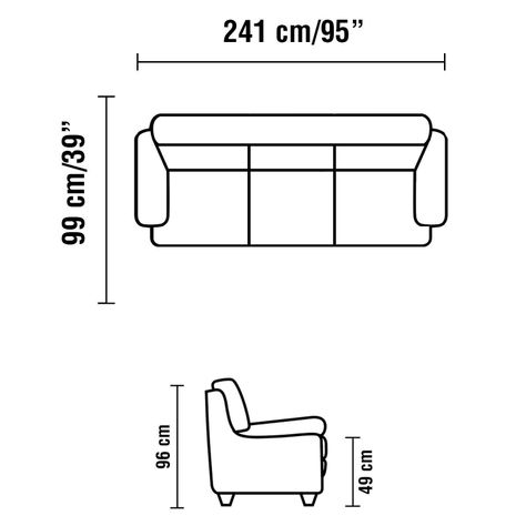 Sofá Venti 3 Cuerpos By Natuzzi Group Beige-3