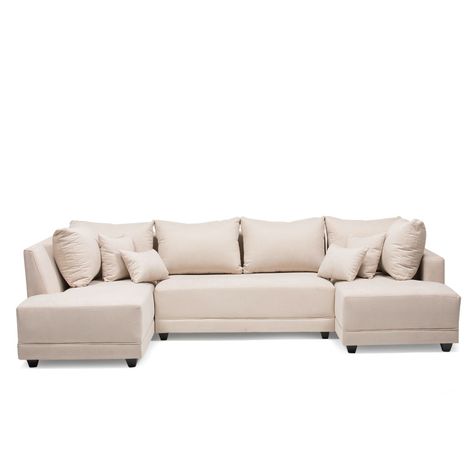 Seccional Doble Chaise Venneto Beige-0