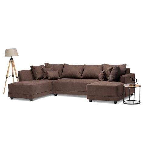 Seccional Doble Chaise Venneto Chocolate-2