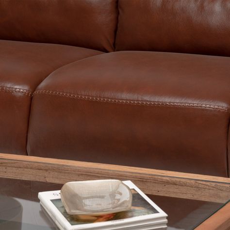 Sofá Venti 3 Cuerpos By Natuzzi Group Marrón Oscuro-5