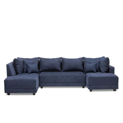 Seccional Doble Chaise Venneto Azul-0