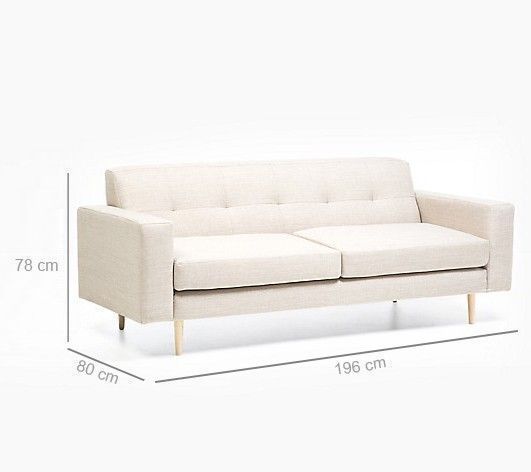 Sofá Vendremo 3 Cuerpos Beige-2