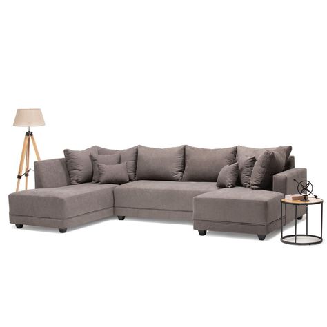 Seccional Doble Chaise Venneto Gris-2