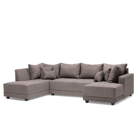 Seccional Doble Chaise Venneto Gris-1