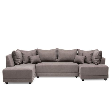 Seccional Doble Chaise Venneto Gris-0