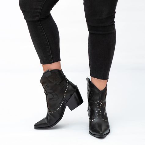Botin Romina Negro-5