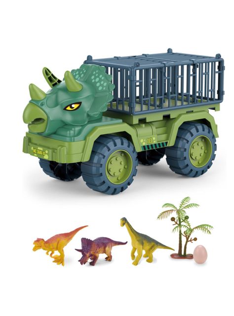 Auto Dinosaurio   Camion Trasportador-2