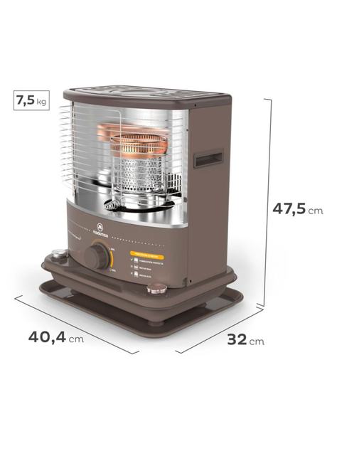 Estufa Parafina Mecha  4 Litros 2,7 Kw-1