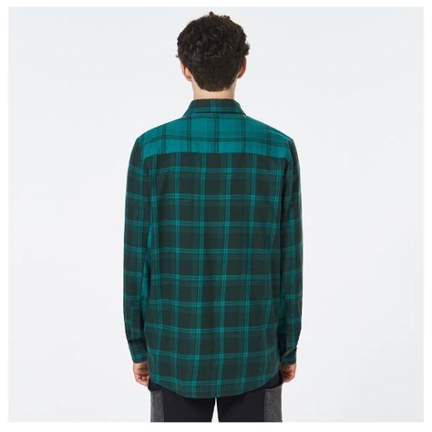 Camisa Oakley Bonfire FZ M/L Hombre Verde-4