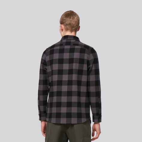 Camisa Hombre Bear Cozy Oakley Black/Gray Check-2