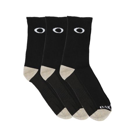 Calcetines Oakley Hombre 3 Pack Long Negro-2