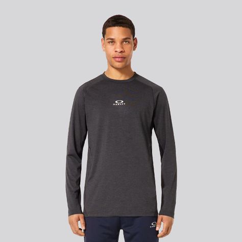 Polera Hombre O-Fit RC Oakley Black/Gray Heather-0