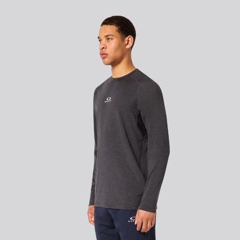 Polera Hombre O-Fit RC Oakley Black/Gray Heather-1