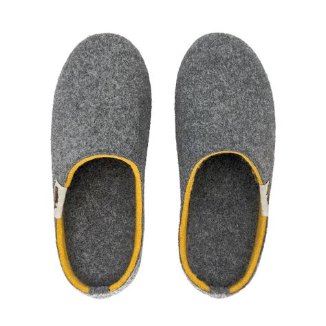 Pantufla Outback Slippers Grey & Curry Gumbies-1