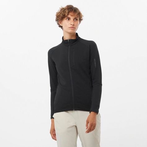 Polerón Mujer Essential Ltwarm Fz W Negro Salomon-0