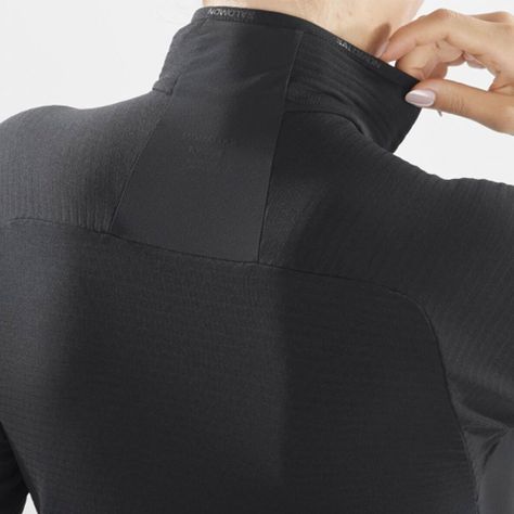Polerón Mujer Essential Ltwarm Fz W Negro Salomon-3