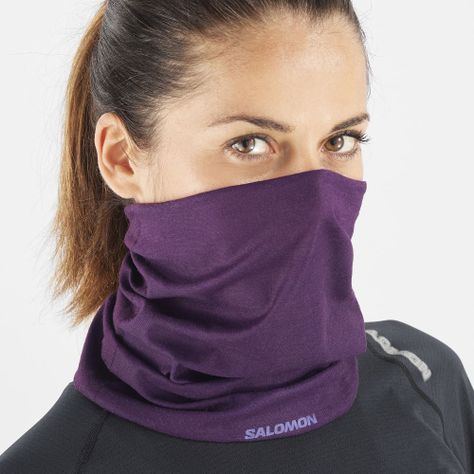 Cuello Cross Neck&head Tube Morado Salomon-1