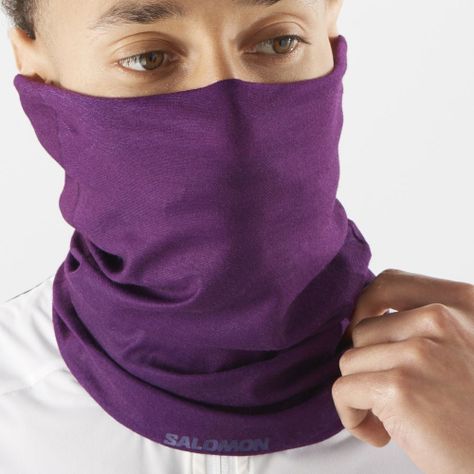 Cuello Cross Neck&head Tube Morado Salomon-2