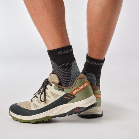 Zapatilla Hombre Outrise Gtx Verde Salomon-3