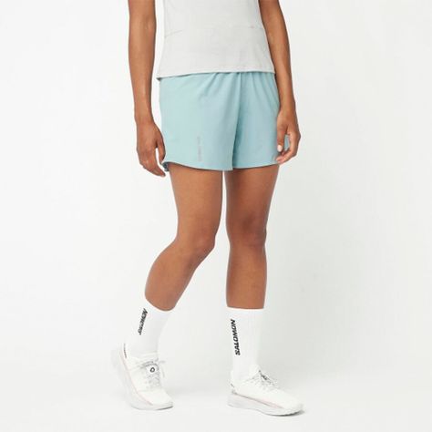 Shorts Mujer Cross 5" Short W Azul Salomon-0