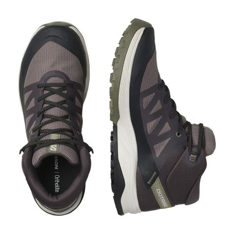 Zapatilla Mujer Outrise Mid Gtx Café-3
