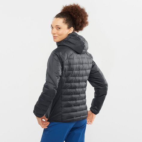 Parka Mujer Outline Down Jacket W Deep Black Salomon-2