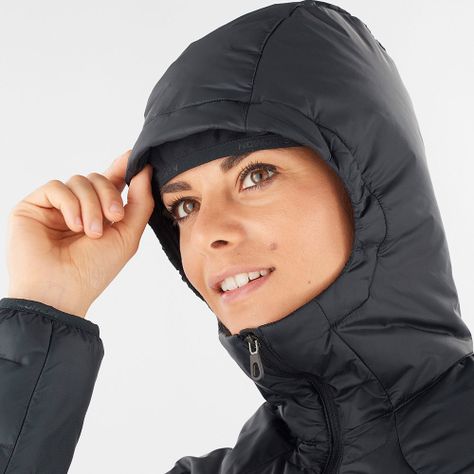 Parka Mujer Outline Down Jacket W Deep Black Salomon-3