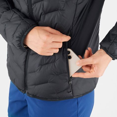 Parka Mujer Outline Down Jacket W Deep Black Salomon-5