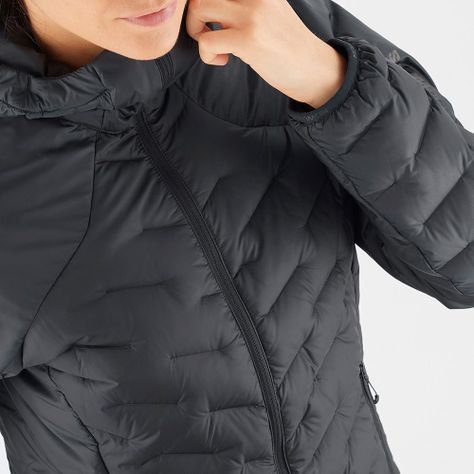 Parka Mujer Outline Down Jacket W Deep Black Salomon-6