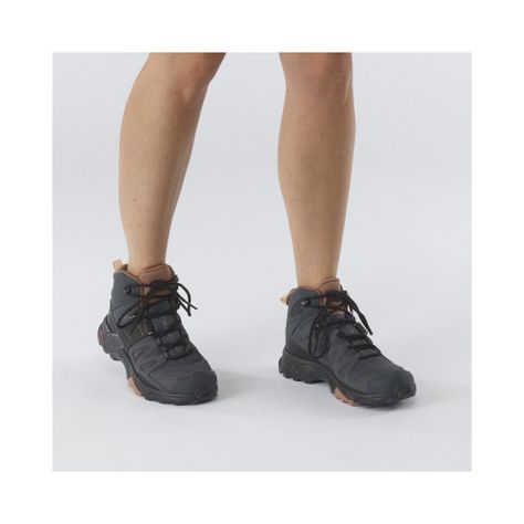 Zapato Mujer X Ultra 4 Mid Gtx Gris Salomon-7