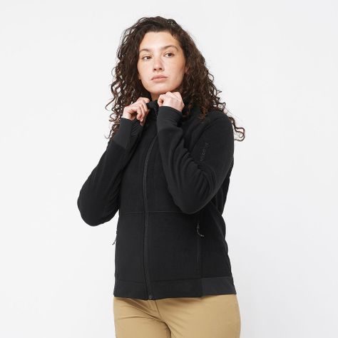 Polerón Mujer Essential Mifleece Fz W Negro Salomon-4