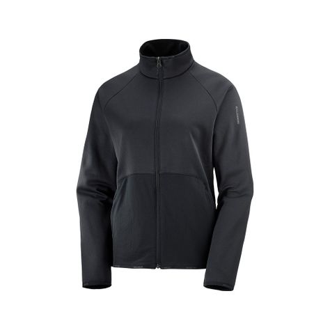 Polerón Mujer Essential Warm Fz Mid W Deep Black Salomon-0