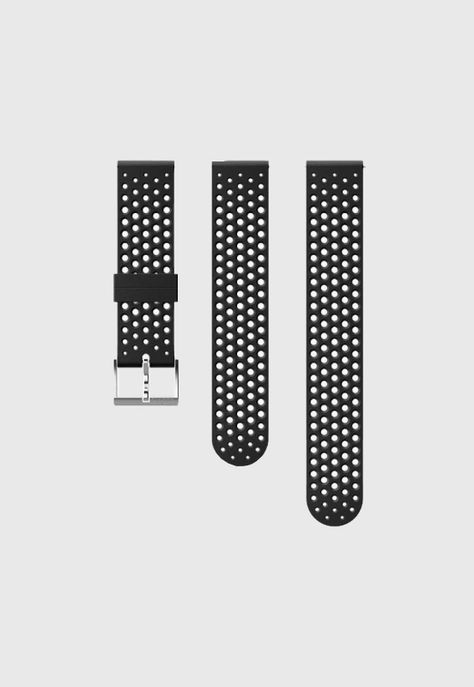 Correa Silicona 20 Ath1 Sil Stp Bk/Stl S+M Suunto-0